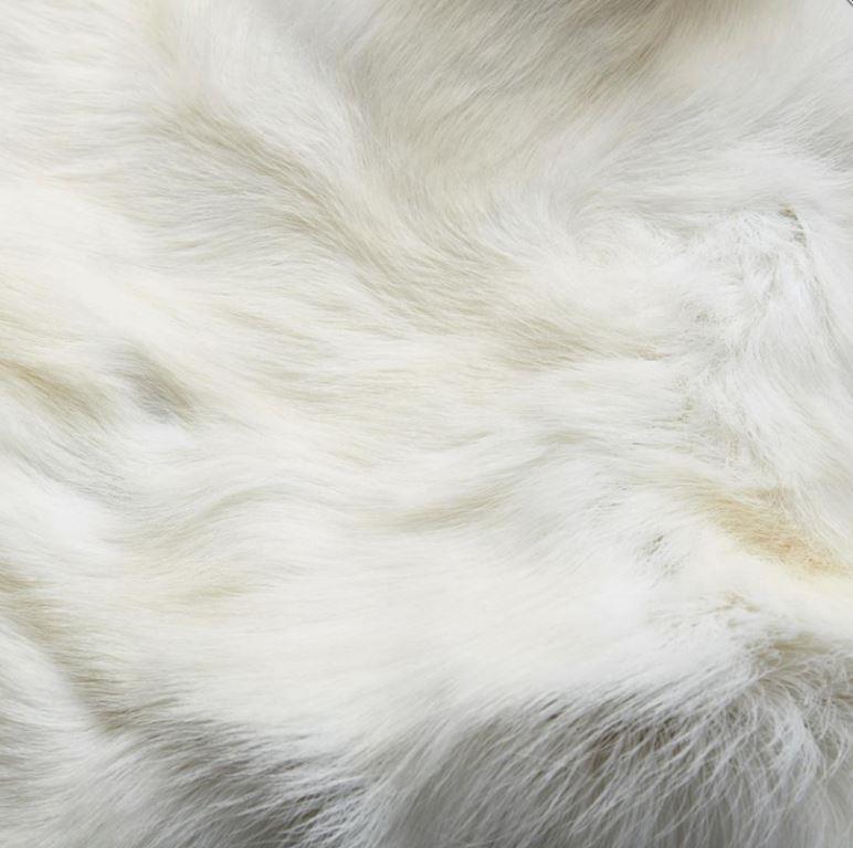 Reindeer Throw Blanket Rug - Natural Albino