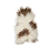 Icelandic Sheepskin - Natural White Spotted Brown